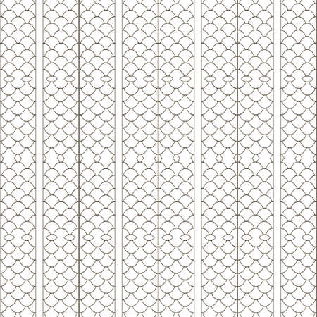 Lace seamless pattern. Ornamental grid vector background. Repeat net backdrop. Lacy elegance black and white gauze ornaments. Intricate ornate netting design. For cards, wallpapers, prints, fabric.のイラスト素材