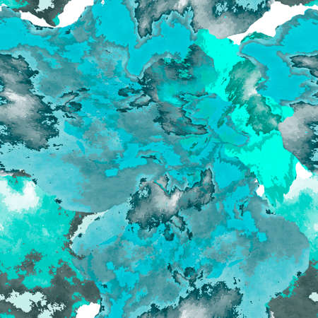 Abstract fantasy textured seamless pattern. Modern colorful dirty nautical background. Repeat vector marine backdrop. Watercolor splashes. Rough grunge texture. Abstraction. Marble endless texture.のイラスト素材