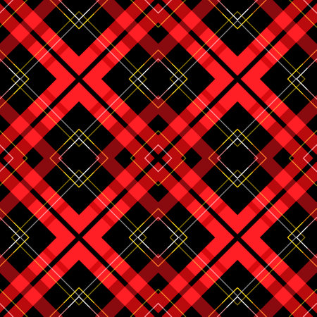 Argyle Seamless Buffalo Plaid check pattern. Lumberjack buffalo plaid pattern vector on colorful background for fabric and textile printing, wrapping paper, clothing print. Rhombus striped ornaments.のイラスト素材