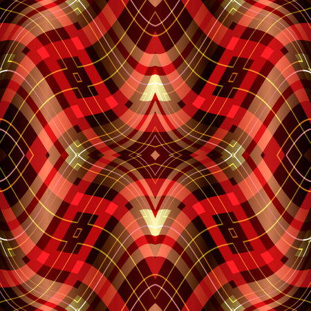 Waves Seamless Buffalo Plaid check pattern. Lumberjack buffalo plaid pattern vector on colorful...