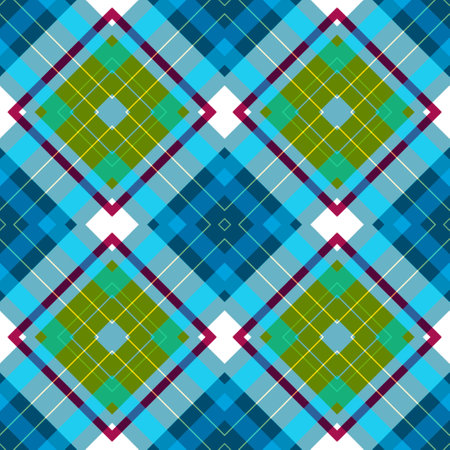 Rhombus striped argyle seamless pattern. Check pattern ornaments. Lumberjack buffalo plaid pattern...
