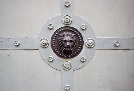 Old Metal Doors, with ironworks, at Speyer, Germany, Detail shotの写真素材