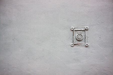 Plastered Wall with small ornamental detailの写真素材