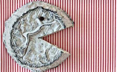 French Goat Cheese from Selles Sur Cherの写真素材