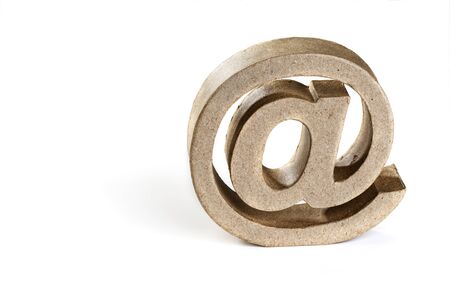 AT Character symbolizing the internet and emailの写真素材