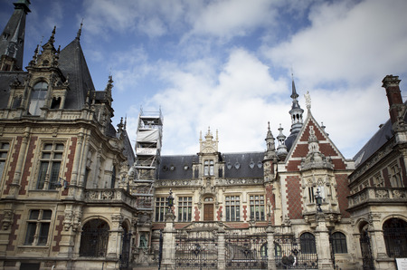 Outside view of the Palais Benedictine at Fecamp Normandy Franceのeditorial素材