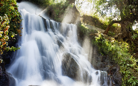 Small waterfall in Atlixco Puebla in Mexicoのeditorial素材