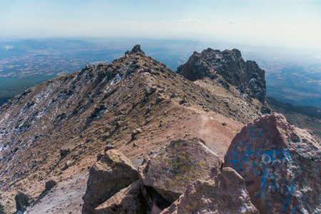Landscape of the Malinche in puebla mexico