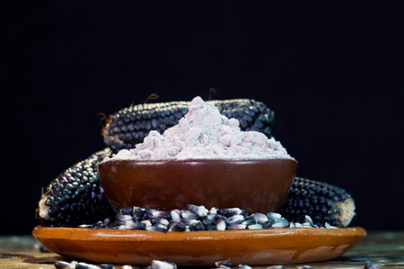 Pinole or pinol is a pre-Hispanic food from Latin America.の写真素材