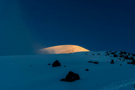 Chimborazo the highest mountain of Ecuadorの写真素材