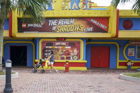 JOHOR, MALAYSIA - JUNE 2017: One of the main attraction at Legoland Malaysia is the City Stage. Legoland Malaysia is Malaysia's first international theme park that has opened in Iskandar Puteri, Johor, Malaysia on 15 September 2012 with over 40 interactivのeditorial素材