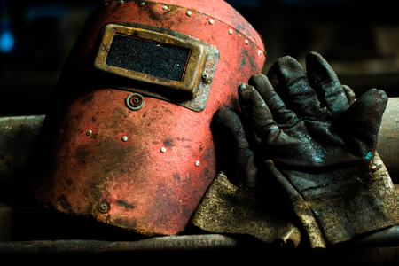 the glove and protection maskの写真素材