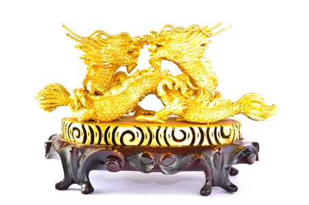 Two Golden Dragonの写真素材