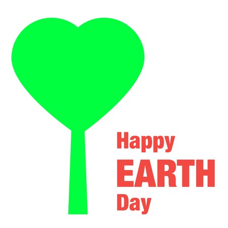 Happy Earth Day typography vector illustration backgroundのイラスト素材