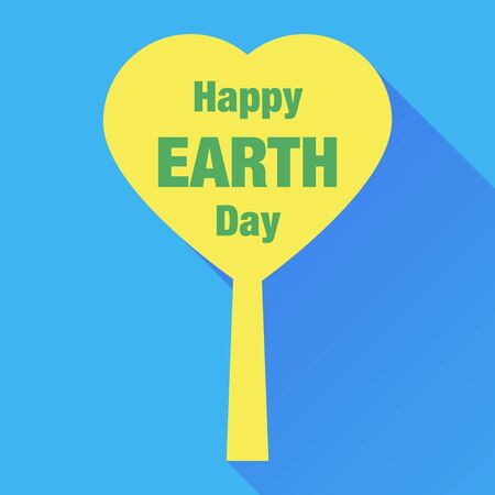 Happy Earth Day typography vector illustration backgroundのイラスト素材