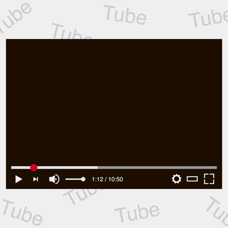 video player screen vector illustrationのイラスト素材