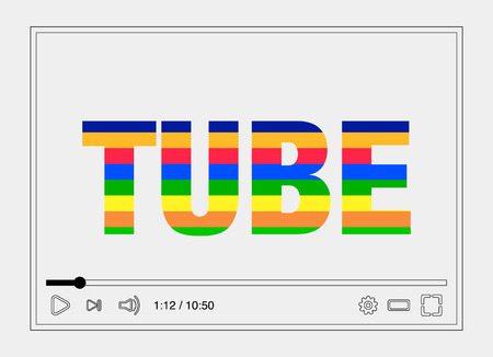 video player screen vector illustrationのイラスト素材