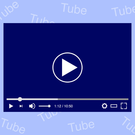 video player screen vector illustrationのイラスト素材
