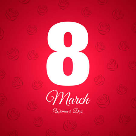 illustration with march 8 womens day greeting card backgroundのイラスト素材