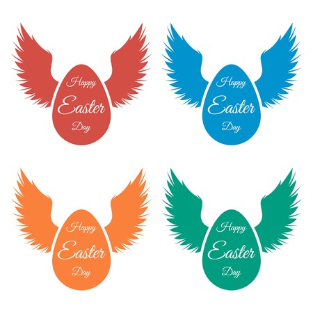 illustration with happy easter day backgroundのイラスト素材