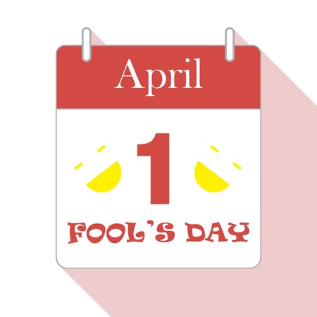 1 april fools day vector illustrationのイラスト素材