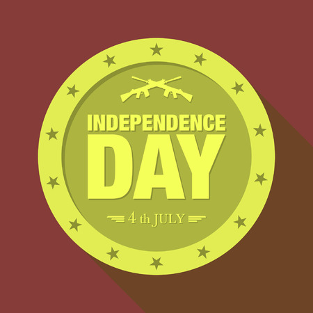 vector illustration with Independence Day backgroundのイラスト素材