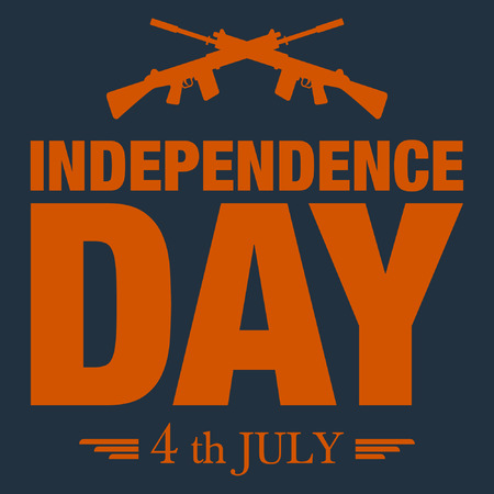 vector illustration with Independence Day backgroundのイラスト素材