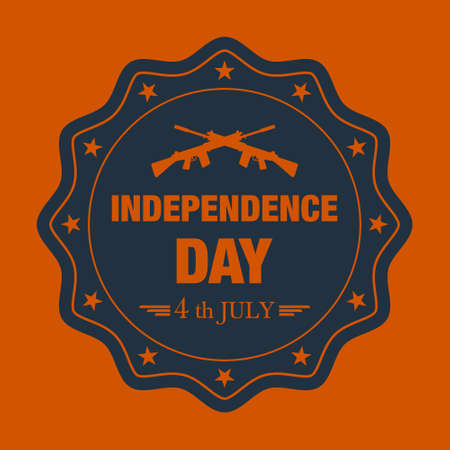 vector illustration with Independence Day backgroundのイラスト素材