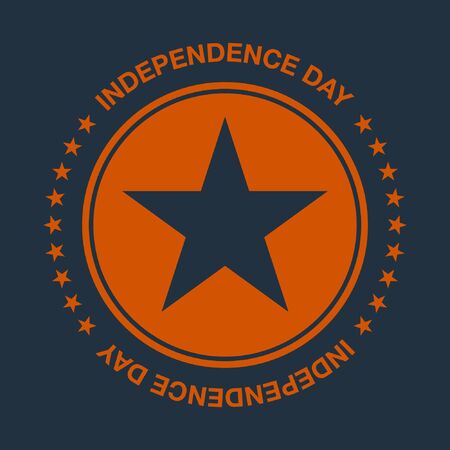 vector illustration with Independence Day backgroundのイラスト素材