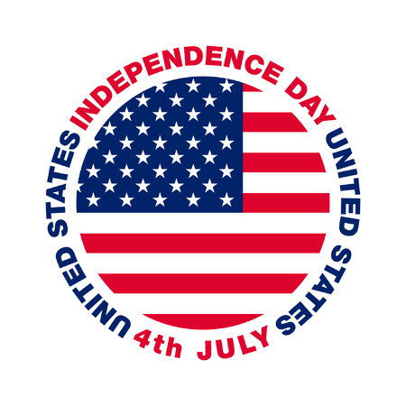 vector illustration with Independence Day backgroundのイラスト素材