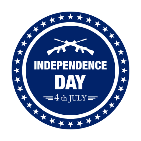 vector illustration with Independence Day backgroundのイラスト素材