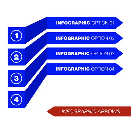 infographic blue arrows backgroundのイラスト素材