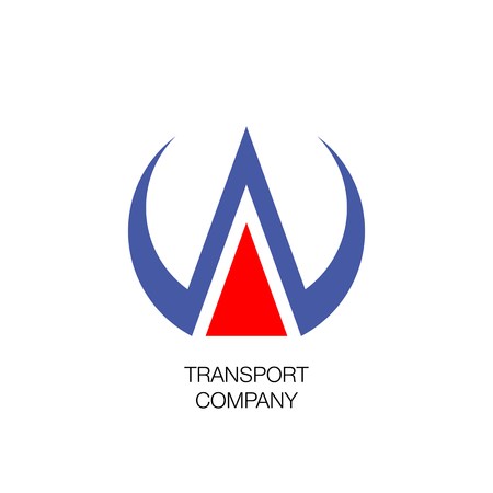 vector illustration with transport company logoのイラスト素材