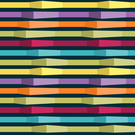 seamless pattern of multicolored horizontal linesのイラスト素材