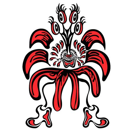 original fantastic flower monsterのイラスト素材