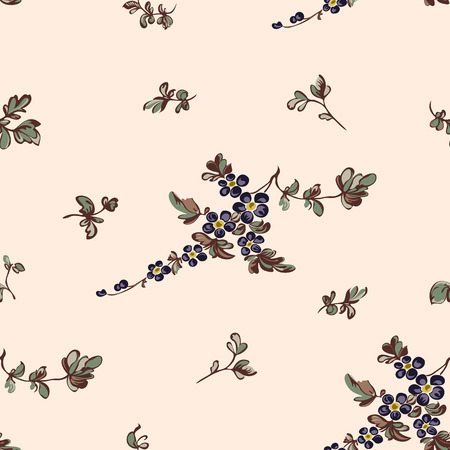 Seamless floral pattern, flower decorative elements.のイラスト素材
