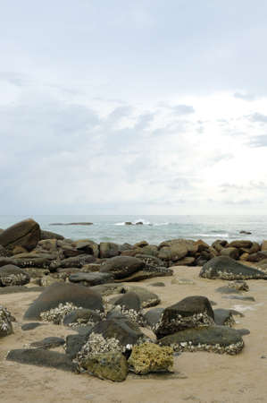 Sea Rayong in Thailand.の写真素材