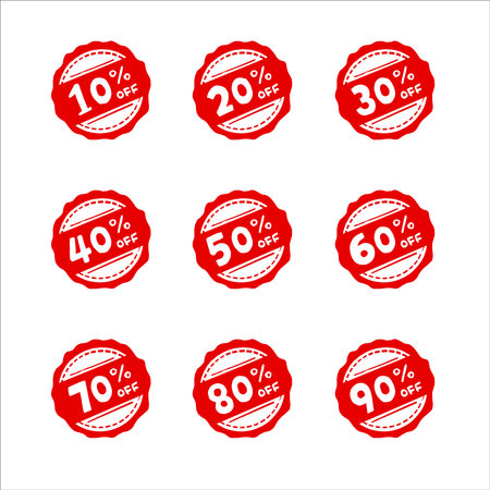 percent discount sign icon. Sale symbol. Special offer label.のイラスト素材