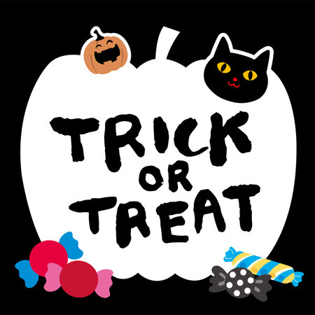 halloween Calligraphic Designs textのイラスト素材