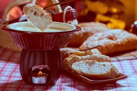 Traditional Swiss food for winterの写真素材