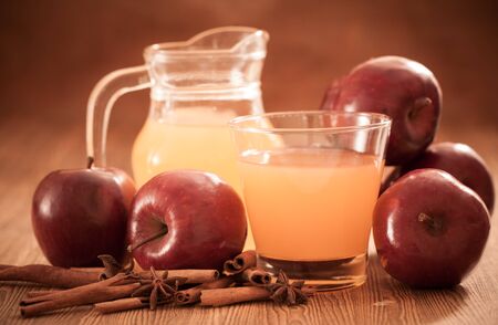 Apple cider vinegar,Healthy drinkの写真素材
