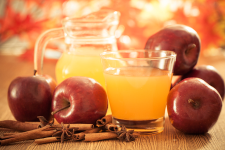 Apple cider vinegar,Healthy drinkの写真素材