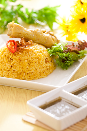 Chicken Biryani asian style. halal foodの写真素材