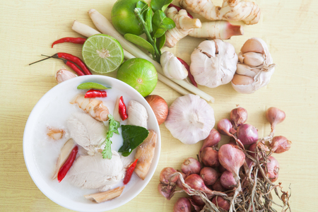 Thai chicken coconut Soupの写真素材