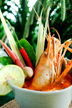 Tom Yum Goong,Thai Foodの写真素材