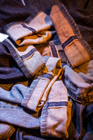 Selvedge jeans  vintage styleの写真素材