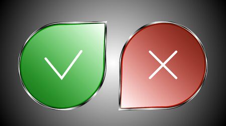 Image with selection buttons.のイラスト素材