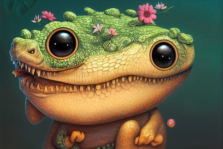 funny strange cartoon characters monster rubberの写真素材