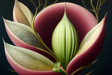 3D illustration of abstract geometric composition,digital artwork for creative graphic designの写真素材