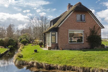 Fine country view in Giethoorn, Netherlandsのeditorial素材